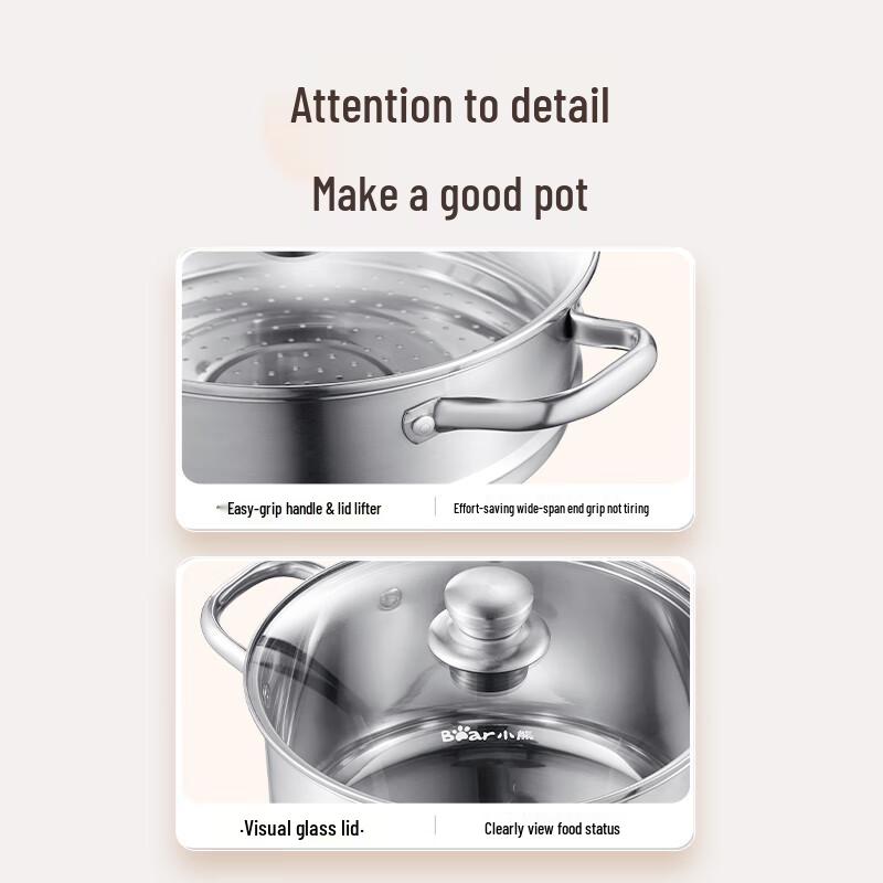 BEAR 304 Stainless Steel Soup & Stew Pot