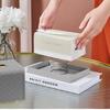 QUANGE Woven Leather Grain Tissue Box