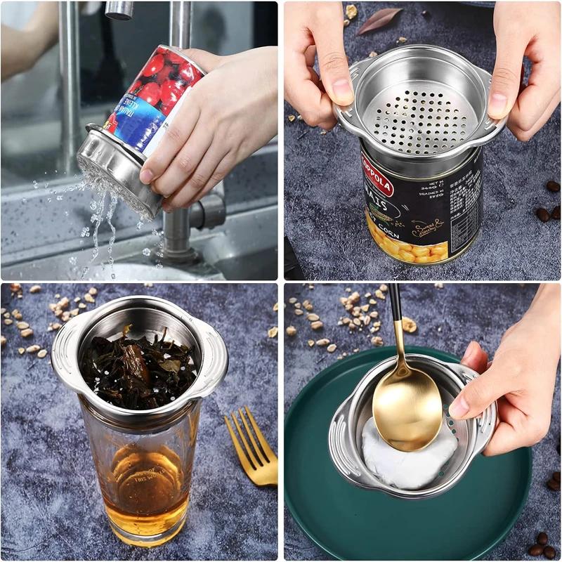 Stainless Steel Can Strainer, Tuna Strainer, Canning Colander, Food Strainer, Oil Drainer, Kitchen Vegetable Fruit