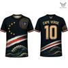 2026 New Cape Verde Flag Printed T-shirt Men And Women Quick Dry Breathable Outdoor Sports Jersey Summer Casual Football Tee