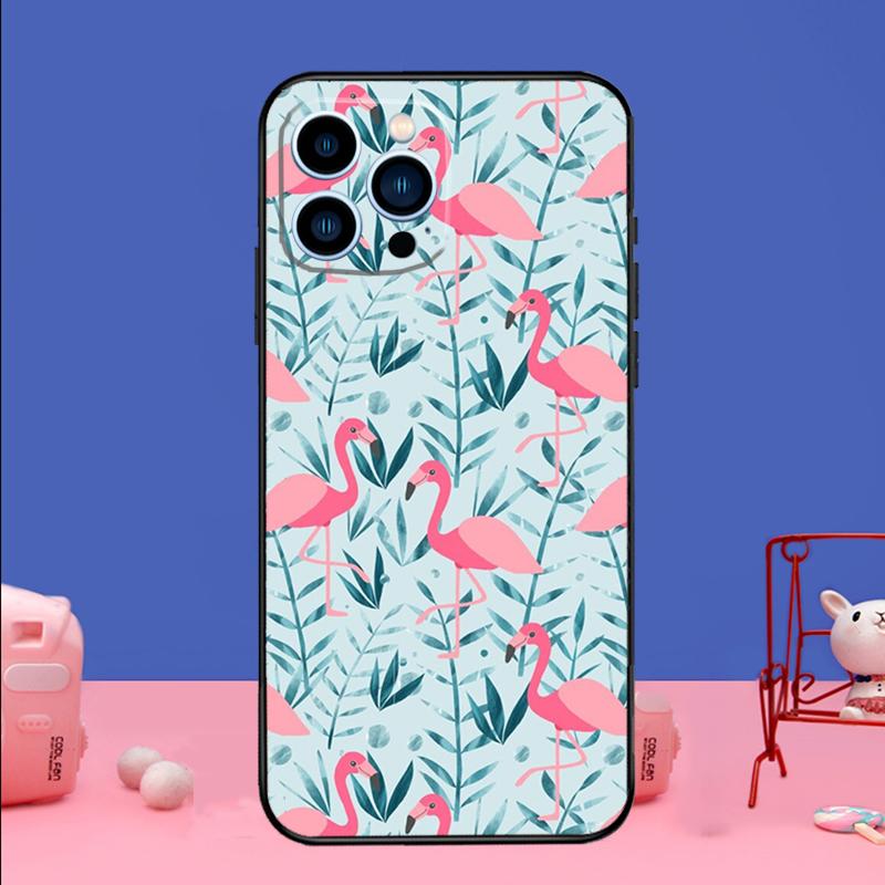 Rosa Roter Flamingo Handyhülle Für iPhone 17 16 15 14 13 11 12 Pro Max Plus 13 12 mini 16e 17 Air Bumper Hülle