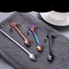 Mini Cute Coffee Spoon 304 Stainless Steel Cartoon Cat Spoon Teaspoon Dessert Snack Scoop Milk Children Spoons Tableware