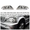 For 1998-2005 Mercedes-Benz ML320 ML350 ML420 ML500 (W163) Front Bumper Fog Light Lamp (Without Bulb) 1638200428 1638200328