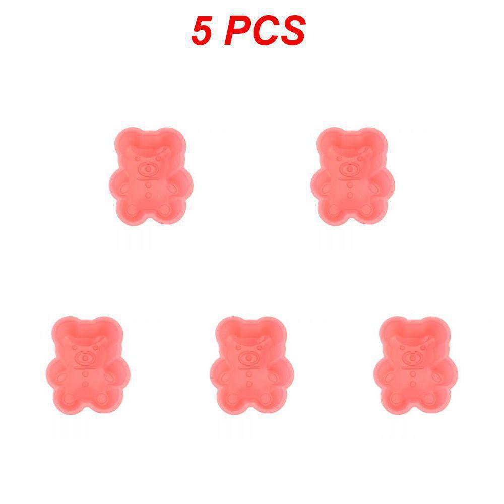 1/3/5 bucăți ceașcă din silicon pentru prăjituri, anti-aderent, în formă de urs, accesorii de bucătărie, unelte de copt, matriță pentru budincă, ceașcă Marfen