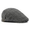 Hat Autumn Plaid Beret Men's British Forward Cap Women's Cap Peaked Cap