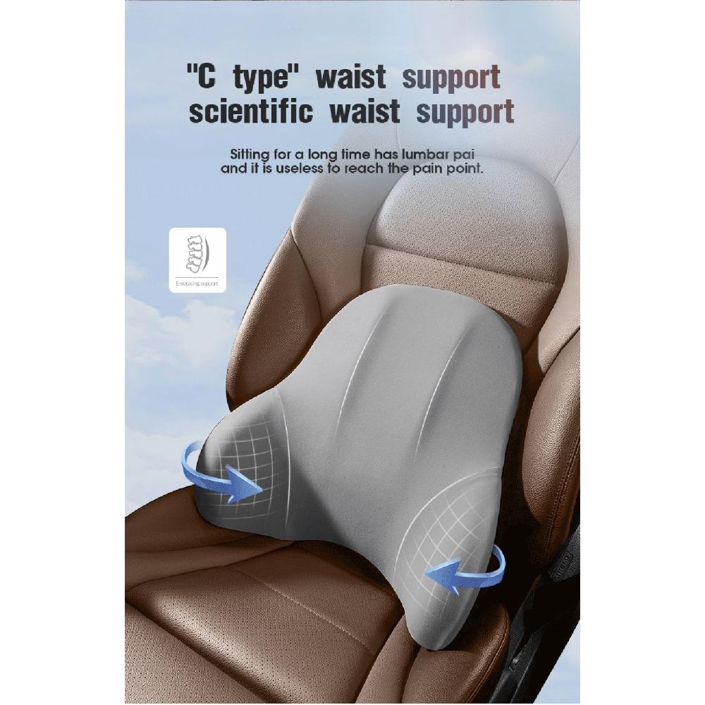 Car Memory Foam Neck Pillow Protection Lumbar Backrest Cushion Lumbar Cushion Car Headrest Cushion