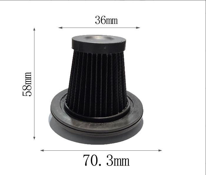 Wireless Handheld Car Vacuum Cleaner Accessory Set with HEPA Filter Screen and Universal Filter Element