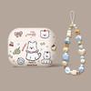 Cute Puppy AirPods Pro 2 Case with Bear Paw Lanyard
