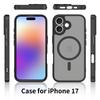 Luxus Matte Transparente Hülle Für iPhone 16 Pro Max Plus 15 14 13 12 mini 11 Magsafe Kabelloses Laden Stoßfeste Abdeckung