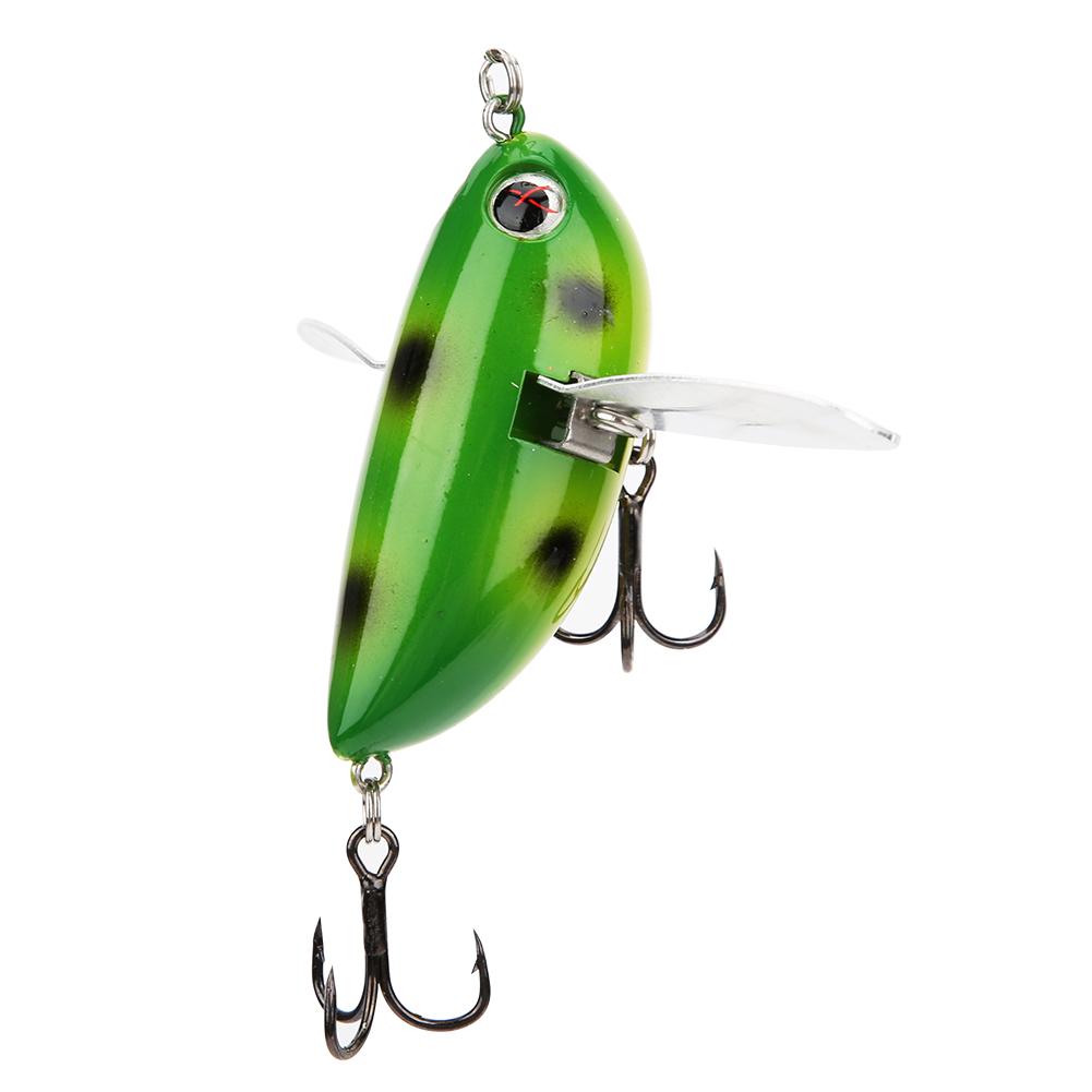 6cm 12.7g ABS Plastic Artificial Fishing Lure Gold Wing Bait Sea Hard Lures Fishing Tackle Accessory2#
