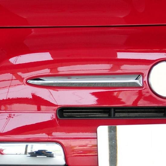 For Fiat 500 2007-15 Left Side Chrome Front Bumper Upper Grill Moulding Trim