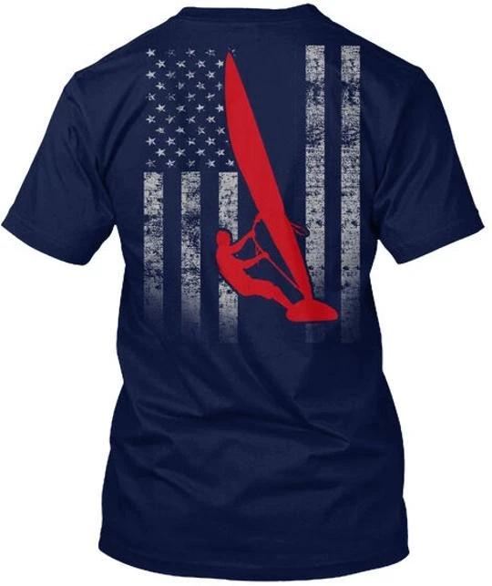 

Male Windsurfer Flag amz T shirt Made in the USA Size S to 5XL 2XL