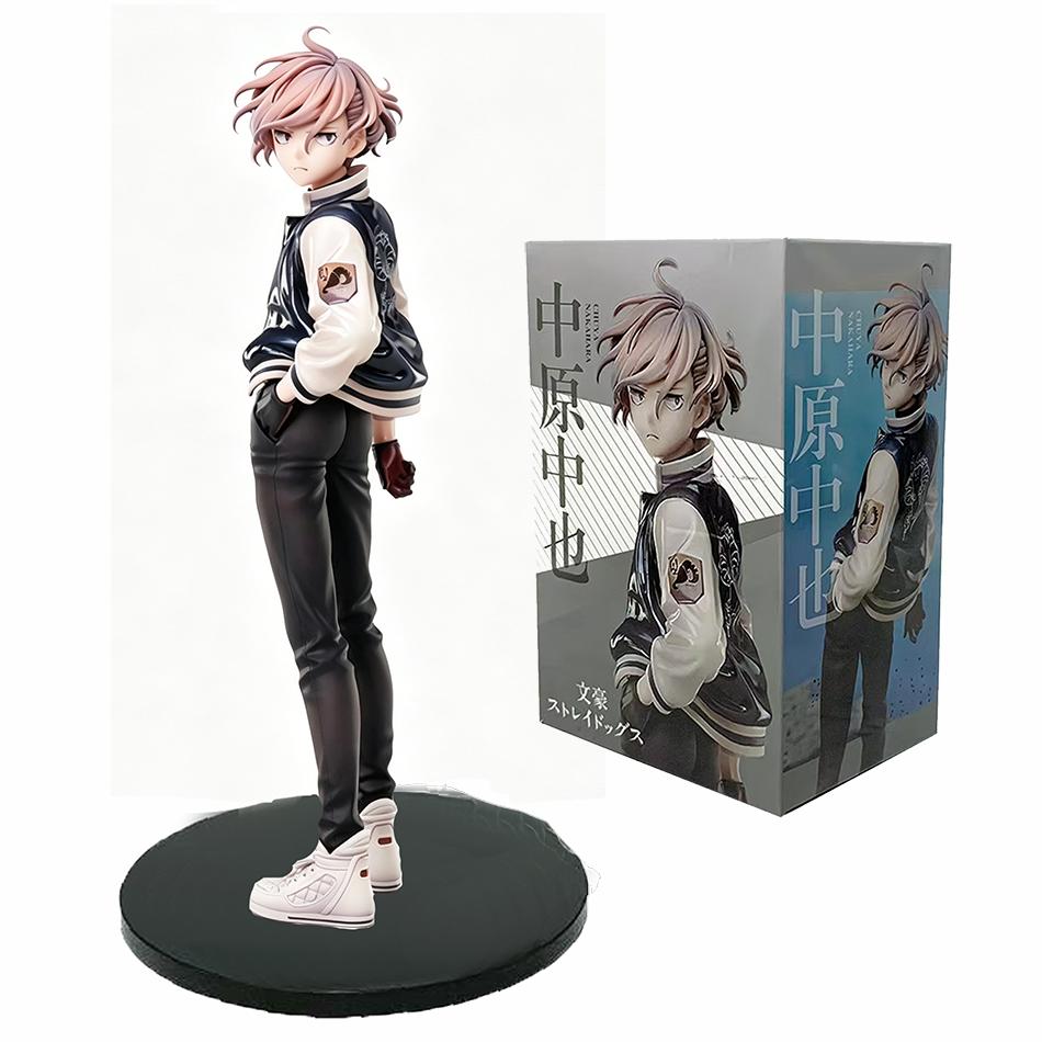 New Bungo Stray Dogs Dazai Osamu Figurine Nakahara Chuuya Action Figures PVC Model Collection Standing Posture Birthday Gifts