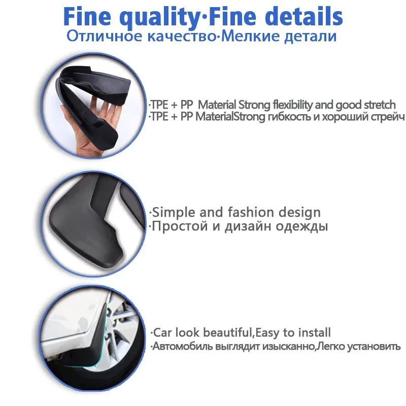 2005-2013 Front Rear 4pcs  FOR Toyota Hilux VIGO vero 4WD Mud Flap Guards Splash Mudflaps Fender Mudguard Car Accessories