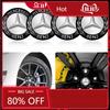 C200 E200 For Mercedes Benz 4Pc Car Wheel Hub Center Cap Sticker Metal Emblem Sticker For Mercedes-Benz AMG C450 C200 C220 C250