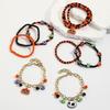 Hot Selling Halloween Pumpkin Skull Pendant Bracelet Set For Women