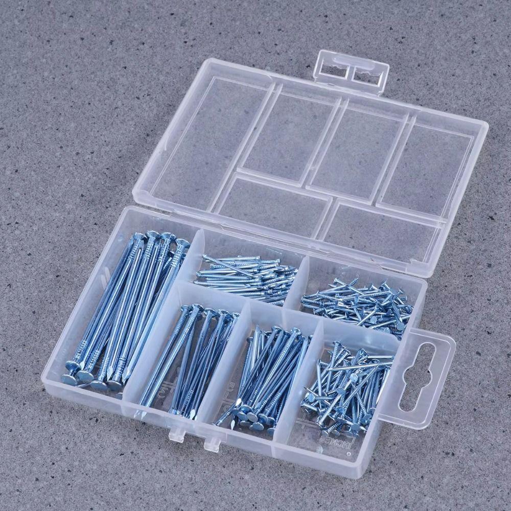 280Pcs 6 Sizes Nails Assortment Kit Reusable Concrete Pin Nails  Woodworking Accssories