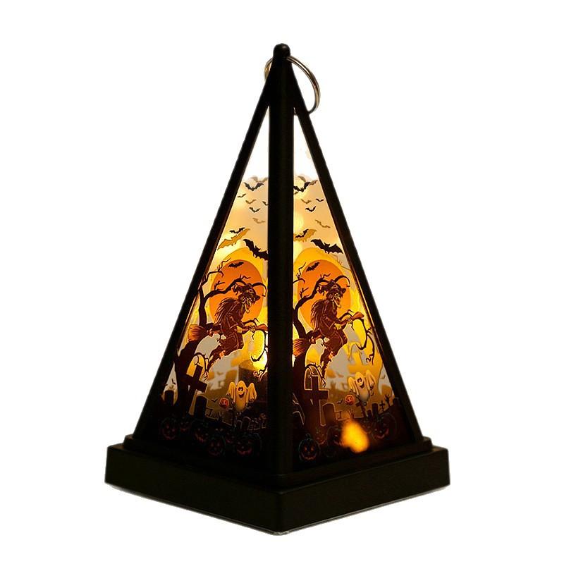 Halloween Decorations, Portable Wind Lanterns, Holiday Party Atmosphere Props Decorations, Halloween Candle Lights