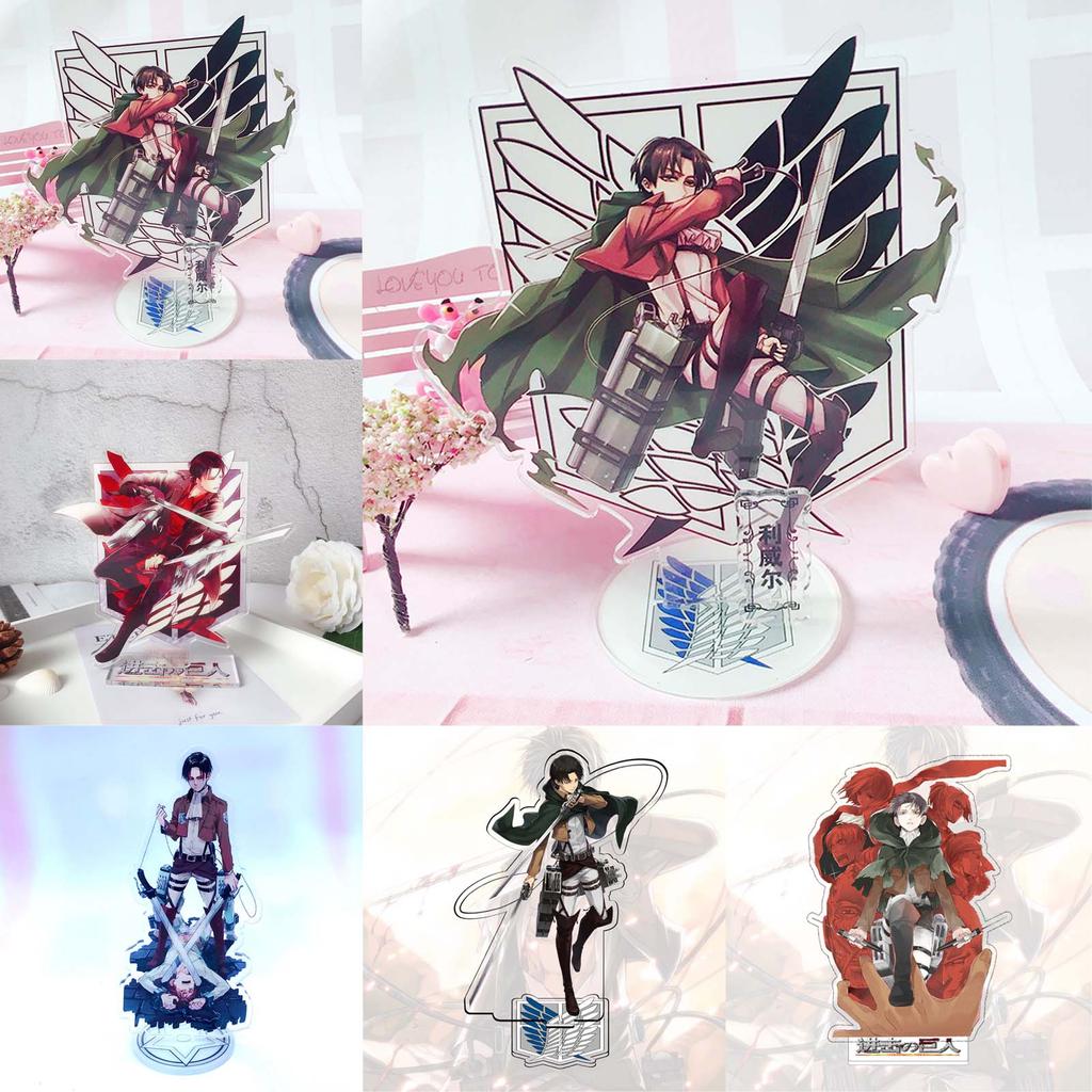 Atak na tytana akrylowy stojak zabawki modele Cosplay Anime figurka dekoracja stojaka figurka kolekcjonerska