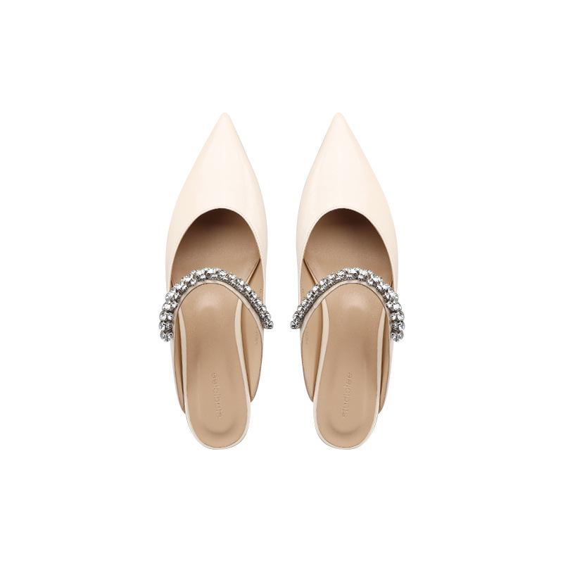 

Grape Mom Same Style | 2025 Spring and Summer Gentle Fairy Pneumatic Drill with Shallow Mouth Pointed Head Flat Bottom Single Shoes Woman 40