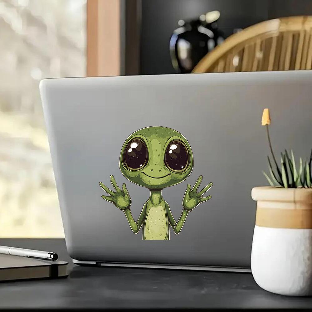 Creative Big-eyed Alien Glass Car Beautification Decorative Window Stickers