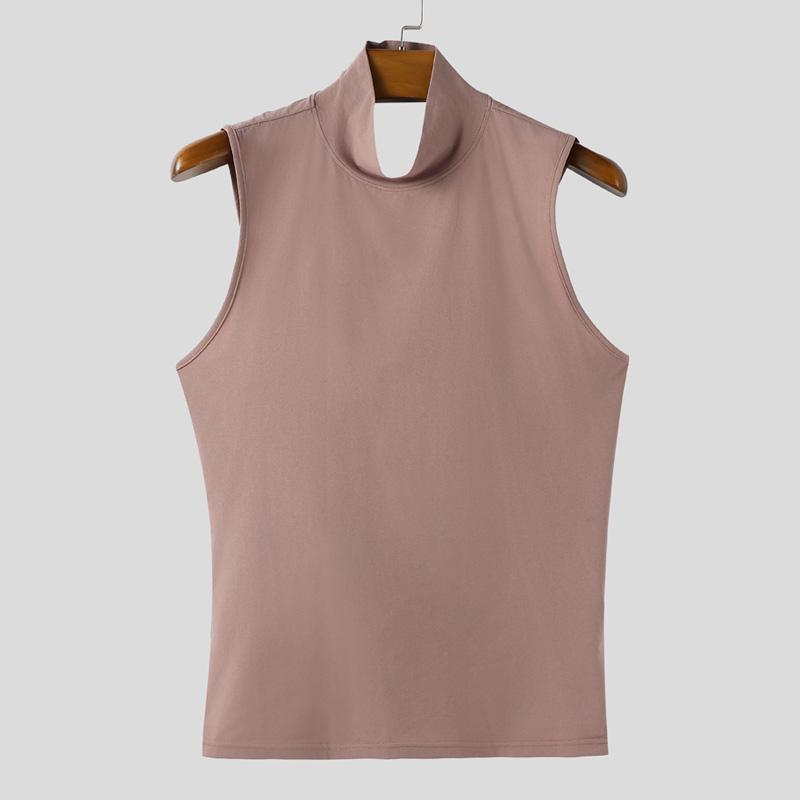 INCERUN Men Women Sleeveless Backless Casual Fitted Party Tank Tops