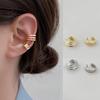 Gold Silver 3-tier 2P Ear Cuff Bracelet Earrings Piercing