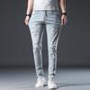 New Summer Jeans Slim Nine-point Stretch Casual Long Pants for Men