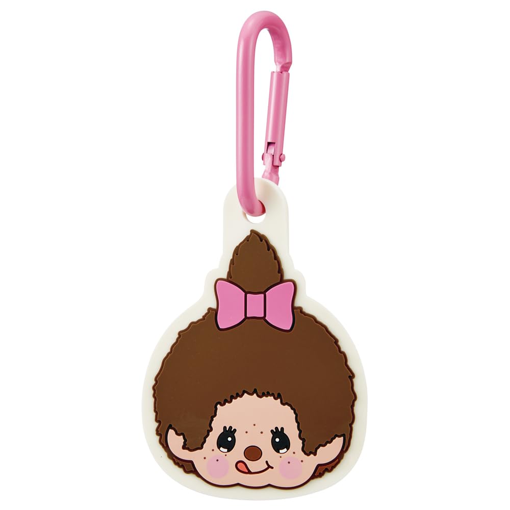 Skater Carabiner with Rubber Mascot - Monchhichi (ZELK1-A)