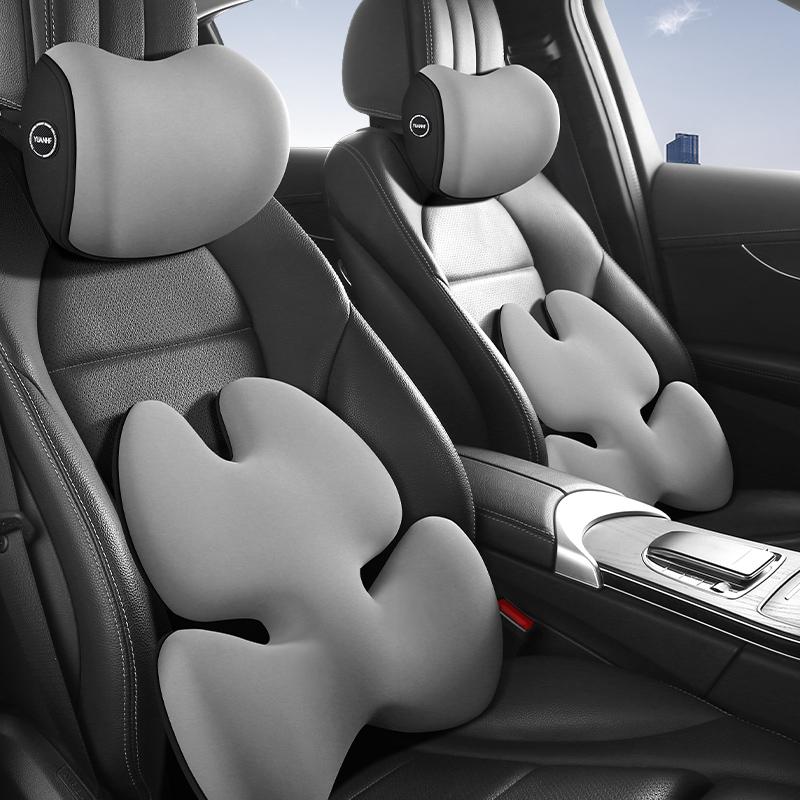 Car Headrest Pillow Neck Pillow Pillow Car Seat Pillow Waist Pad Universal Memory Cotton