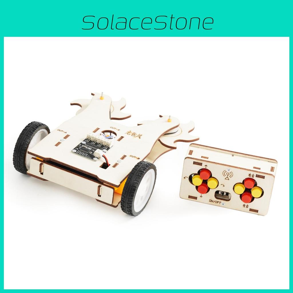 Remote Wooden Assembled Controlled Combat Vehicle With Large Sawtooth Toy Set