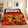 Doom Game Flannel Blanket Throw Blanket Soft Warm Sofa Bed Camping Home Decor Unique Christmas Gift C92610
