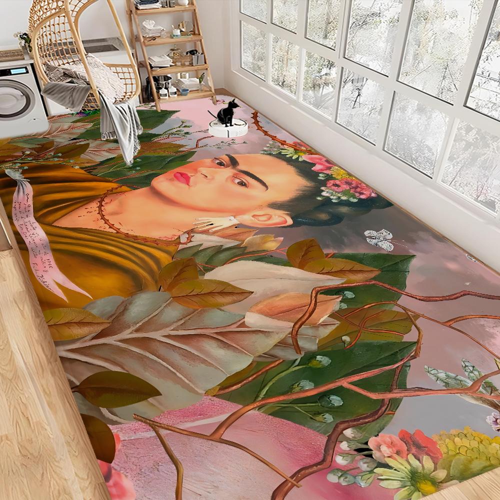 Mexican F-Fridas Floor Mat Rectangle Anti-slip Home Soft Badmat Front Door Indoor Outdoor Mat el Decor Mat