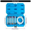 Professional 12 Point Brake Bleeding Tool Set Including 6 Metal Wrenches .2M Oil Discharge Hose