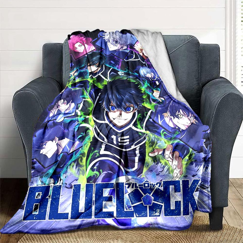 Bluelock Print Flannel Blanket High Quality Warm Comfortable Cover for All Seasons Perfect for Gifts Home Decor