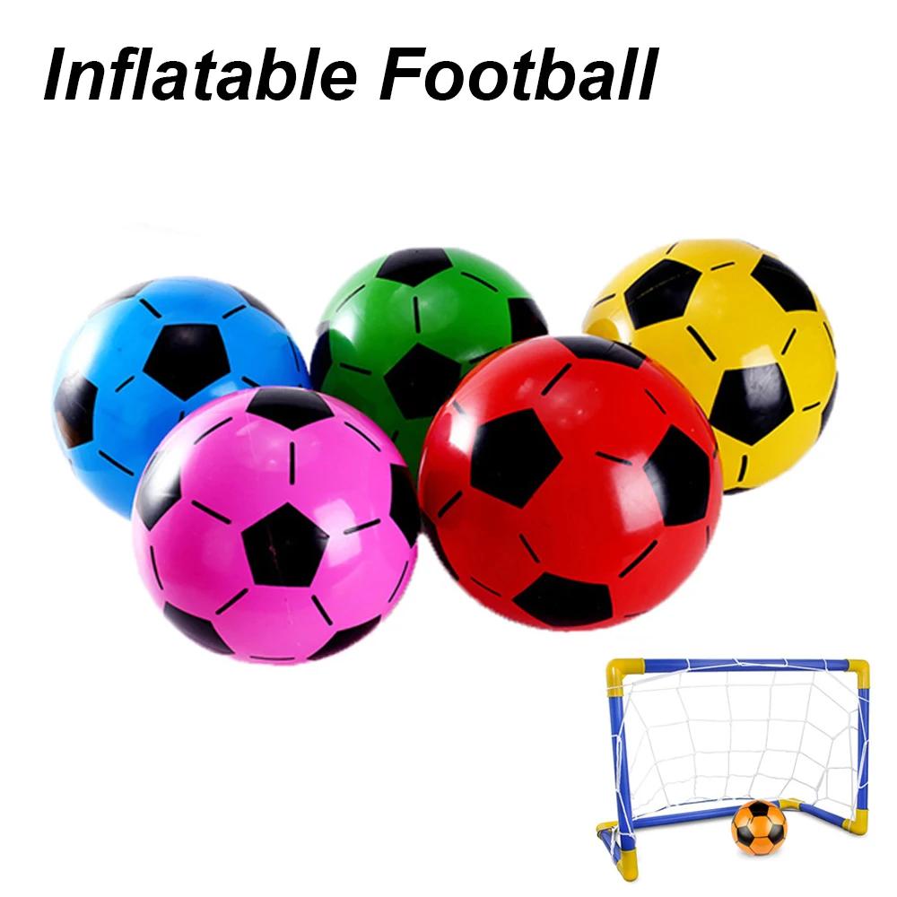 22cm Children's Toy Thick PVC Inflatable Cartoon Hand Ball Elastic Football Soccer Outside Training Sports Indoor Toys Playset