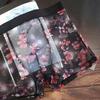 Men Sexy Underpants Ultra-thin Transparent Mesh Boxer Briefs See Through Stretchy Underwear for Daily Wear Home