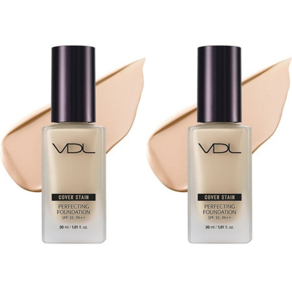 VDL Cover Stain Perfecting Foundation SPF35 PA++ 30ml*1Pc/2Pcs