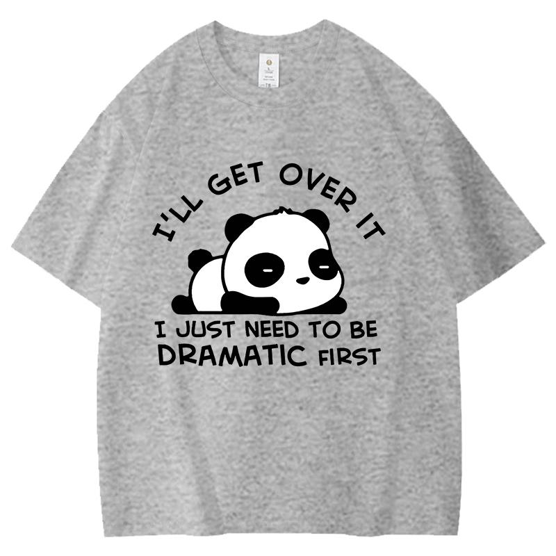 

Unisex Women Ill Get Over It Letter Print Tshirt Unisex Casual T Shirt Listless Panda Harajuku Soft Short Sleeve Cotton Shirts S