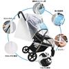 VIAKY Stroller Rain Protects Your Features Eye Mesh Universal Baby Includes Storage Size M Cover, Front-Opening, Feet, Protection, Window,
