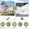 Clear PVC Tarp with Zipper, Heavy Duty Transparent Tarpaulin, Waterproof Vinyl Tarp for Gazebo Pergola Patio Porch Balcony