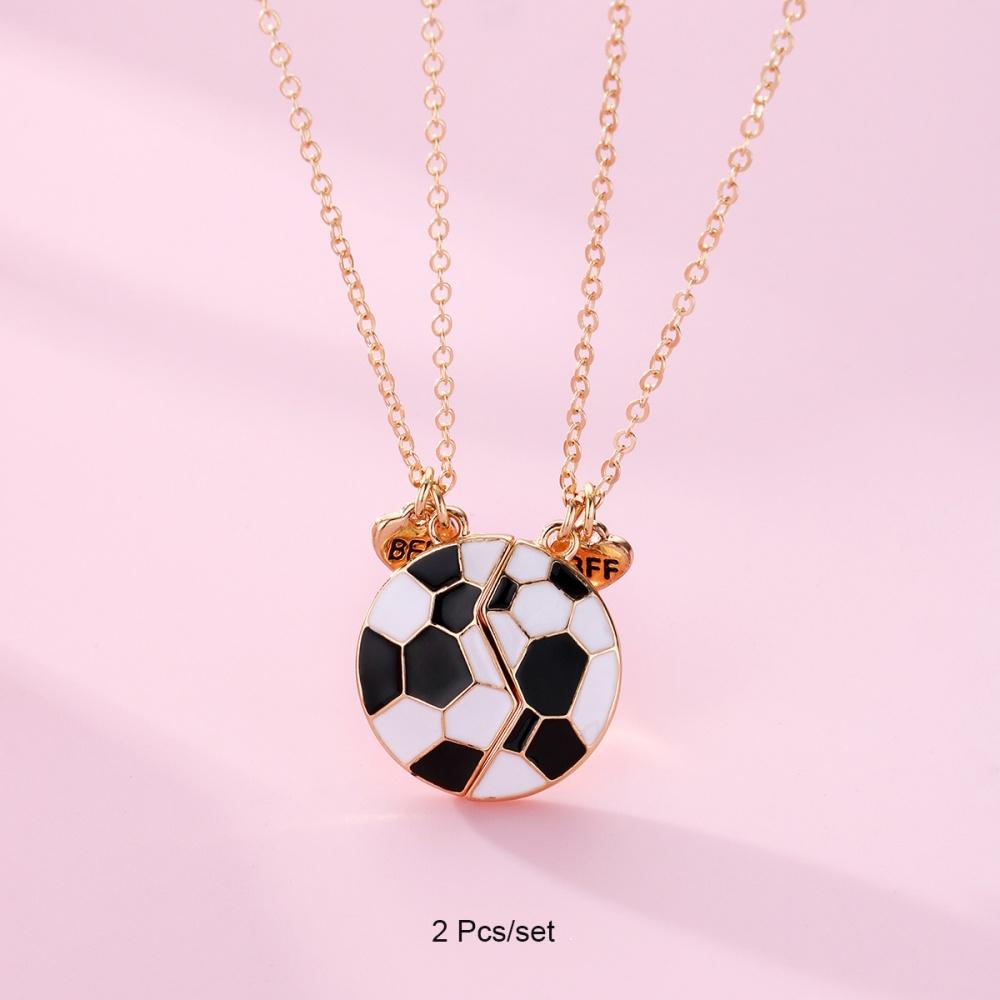 3 Pcs/set Best Friends Pendant Necklace For Woman Magnetic Adjustable Rainbow Daisy Lover Broken Heart Chain BFF Jewelry Gifts
