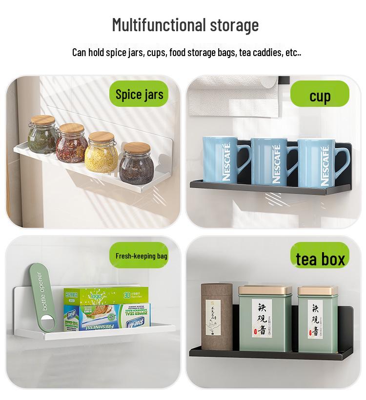 Magnetic Kitchen Refrigerator Storage Rack - Wall-Mounted Water Cup Holder & Drainer for Glass Cups