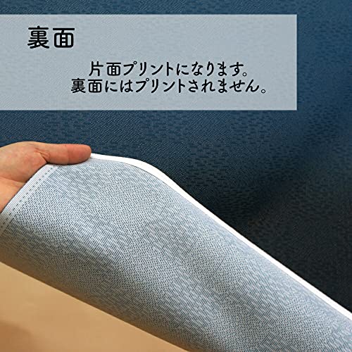 Noren Kobo Noren Curtain, Flame Retardant, Japanese Modern Design for Stores, Width 85cm x Length 150cm, Gradient Gradient, Simple, Blue, Product Numb