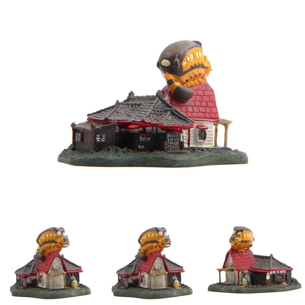 Cartoon My Neighbor Totoro Bus Cat Resin Miniature With Animal Design For Home Decor And Gift Giving