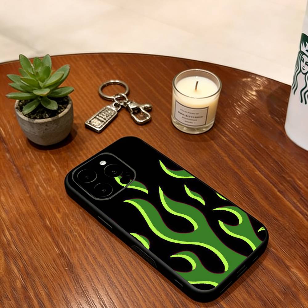 

Fire Phone Case For iPhone 17, 16,15,14,13,12,11 Plus,Pro Max, Others Soft Black Cover iPhone14Plus