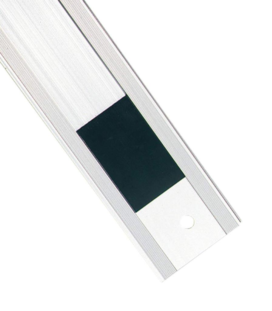 Shinwa Sokutei Aluminum Cutter Ruler Cutting Master 2m W Left Base Point 65091