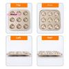 6/9/12 Cavity Chestnut Shaped Cake Baking Tray Mold Carbon Steel Kitchen Baking Tool Essential Kitchen Accessory