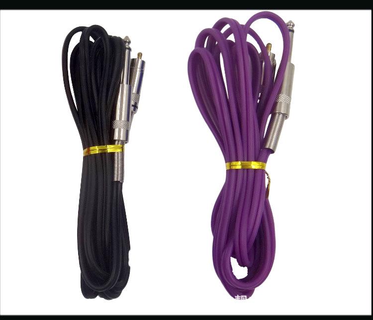 2.4m RCA Soft Silicone Tattoo Machine Direct Plug Hook Line Auxiliary Tool.