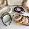 Bonbonfarben Schwamm Stirnband für Damen Mädchen Temperament Haarband Einfacher Süßer Haarreif Mode Vielseitige Haaraccessoires Geschenk